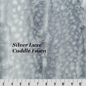 Silver Luxe Cuddle Fawn Minky from Shannon Fabrics