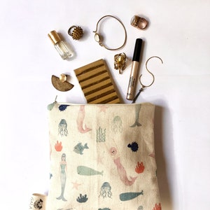 Pochette - &quot;Sirene&quot; -  trousse, porta trucco, porta penne, astuccio - 2 diverse forme