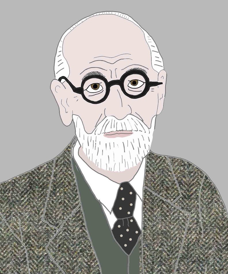 Art Print, Sigmund ,Sigmund Freud, Freud, Psicanalisi, Filosofo, Stampa darte, Frase Motivazionale, ispirazione, arte parete. image 3