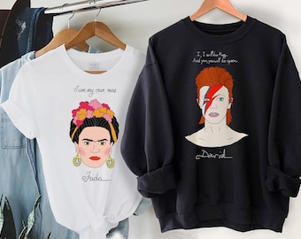 Coco Chanel- T- Shirt , Bianca, Illustrazione , Uomo, Donna