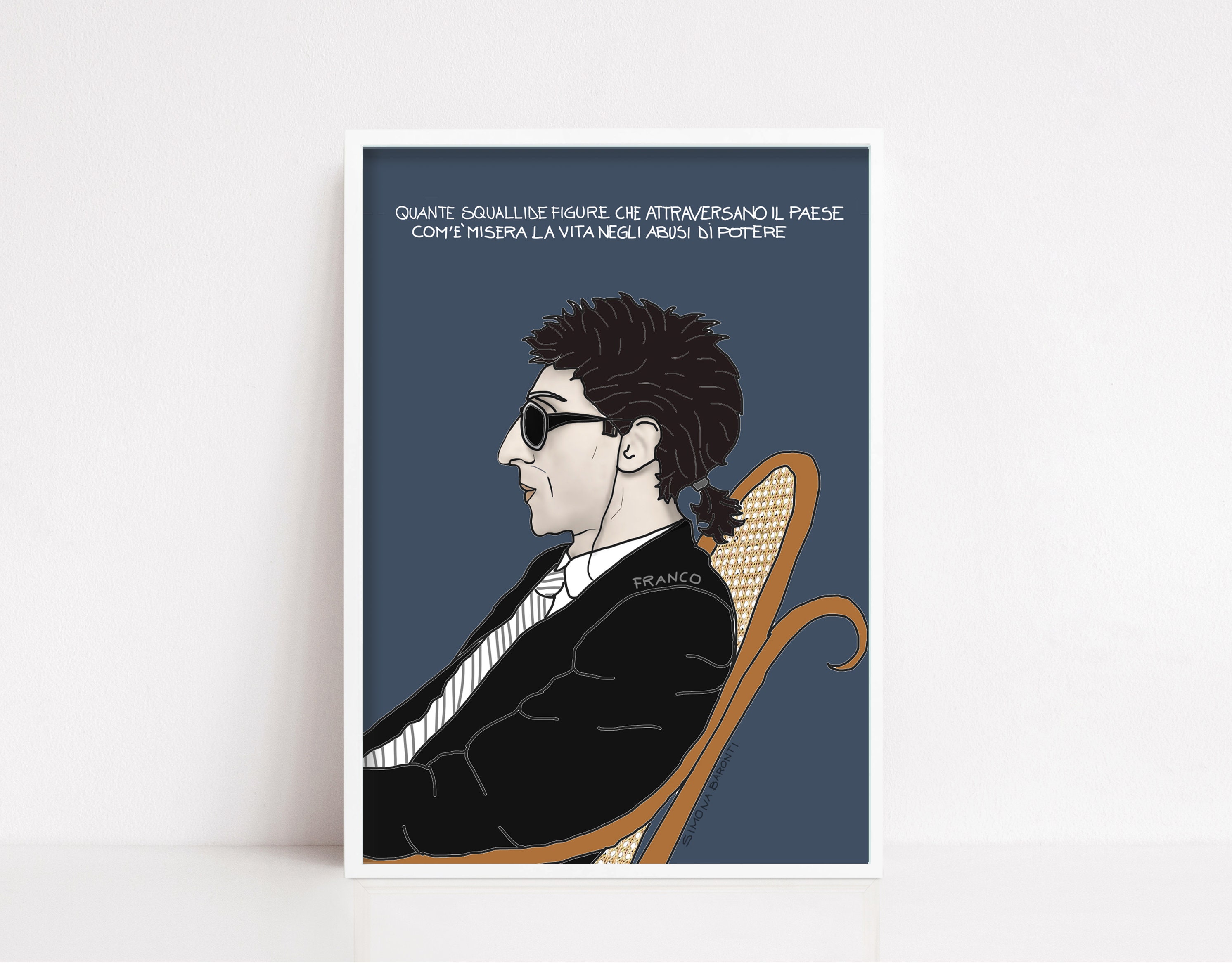 Franco Battiato Art Print, Italian Singer Songwriter, Motivational