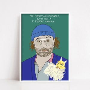 Art Print, " Lucio " - Lucio Dalla, Stampa d'arte, Arte, Musica Italiana, Cantautore, Poeta,  Frase Motivazionale, arte parete.