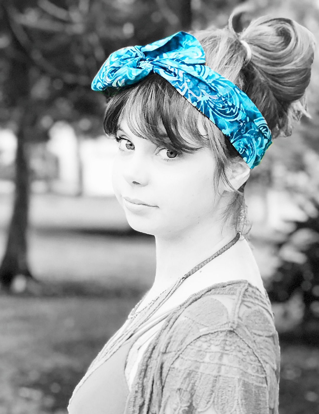 Boho Wire Posable Headbands by MONA - Batik Collection- Free Shipping ...