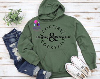Sudadera con capucha personalizada para acampar