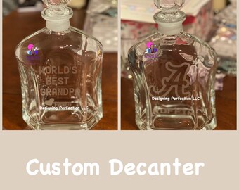 Regalo decantador personalizado o artículos de bar