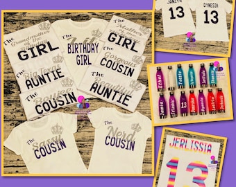 Camisas / camisetas personalizadas de cumpleaños familiar