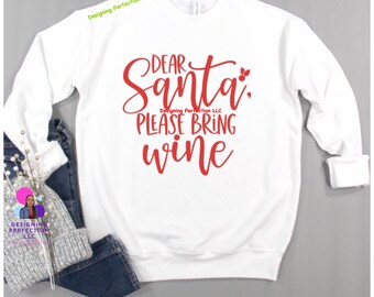 Querido Santa por favor trae vino
