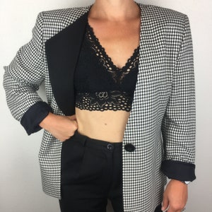 Vintage 90s Houndstooth Blazer