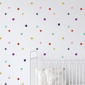 Rainbow Dots Wall Decals / Removable Rainbow Decals / Peel and stick Polka Dots / Dot Wall Stickers / Nursery Decor / Removable Stickers