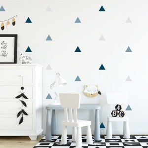168 Triangles removable wall art stickers for Nursery or kids room Vinyl decal 168 Triangles removable wall art stickers for Nursery or kids room Vinyl decal