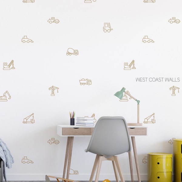 Construction Decals Etsy