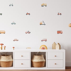 Transportation Vehicles Removable Wall Decals / Car Decal / Vehicle Decals / Modern Boys Room Decals / Boho Truck Decals