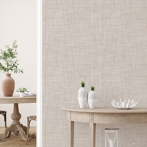 Seagrass Wallpaper / Linen Wallpaper / Natural Wallpaper / Texture Wallpaper / Accent Wall / Neutral Textured Wall