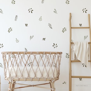 Piper Leaf Removable Decals / Leaf Wall Stickers / Botanical Decals / Leaves Wall Art / Leaf Decals / Greenery Feature Wall