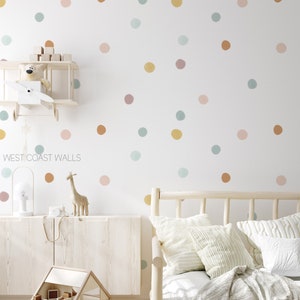 Neutrale Punkte / Erdige Polka Dots / Punkt Wandaufkleber / Kinderzimmer Dekor / Neutrales Dekor / Neutrales Kinderzimmer / Boho Zimmer / Boho Kinderzimmer