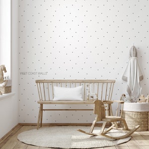 Mini Polka Dots Wallpaper / Small Dots Wallpaper / Dotted walls / Subtle Dots / Custom Wallpaper / Wallpaper