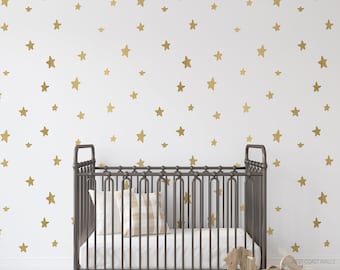 Irregular Star Decals / Star stickers / Removable Stars / Removable Star Decals / Neutral Nursery Decals / Modern Nursery Decals