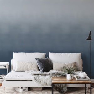 Ombre Wallpaper / Wallpaper / Gradient Wallpaper / Blue Ombre / Ombre Mural