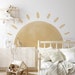 Large Sun Removable Wall Decal / Oversized Sun Decal / Watercolor Sun Decal / Sun Nursery Decor / Sun Playroom Wall Decal 