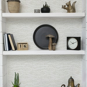 Boho Dot Wave Wallpaper / Bohemian Style / Eclectic Wallpaper / Hand Drawn Wallpaper / Boho Feature Wall image 5