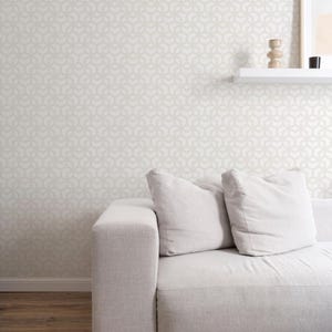Hexagon Link Wallpaper / Abstract Wallpaper / Geometric Wallpaper / Removable Wallpaper / Peel and Stick Wallpaper