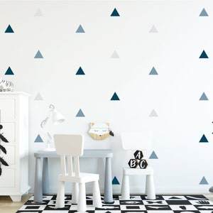 Triangle Decals / Triangle Wall Stickers / Triangle Wall Decor / Geometric Decals / Removable Decals / Abstract Decor / Kids Room Decals