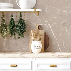 Cleo Marble Wallpaper / Bathroom Wallpaper / Stone Wallpaper / Tile Accent Wall  / Marble Contact Paper