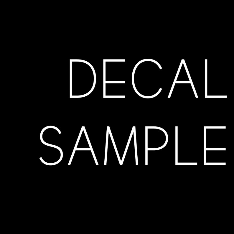 Removable Wall Decal Sample Etsy