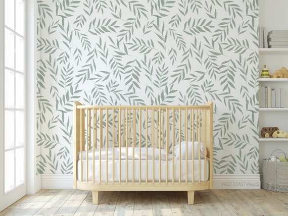 Fern Wallpaper / Palm Wallpaper / Wallpaper / Neutral Nursery