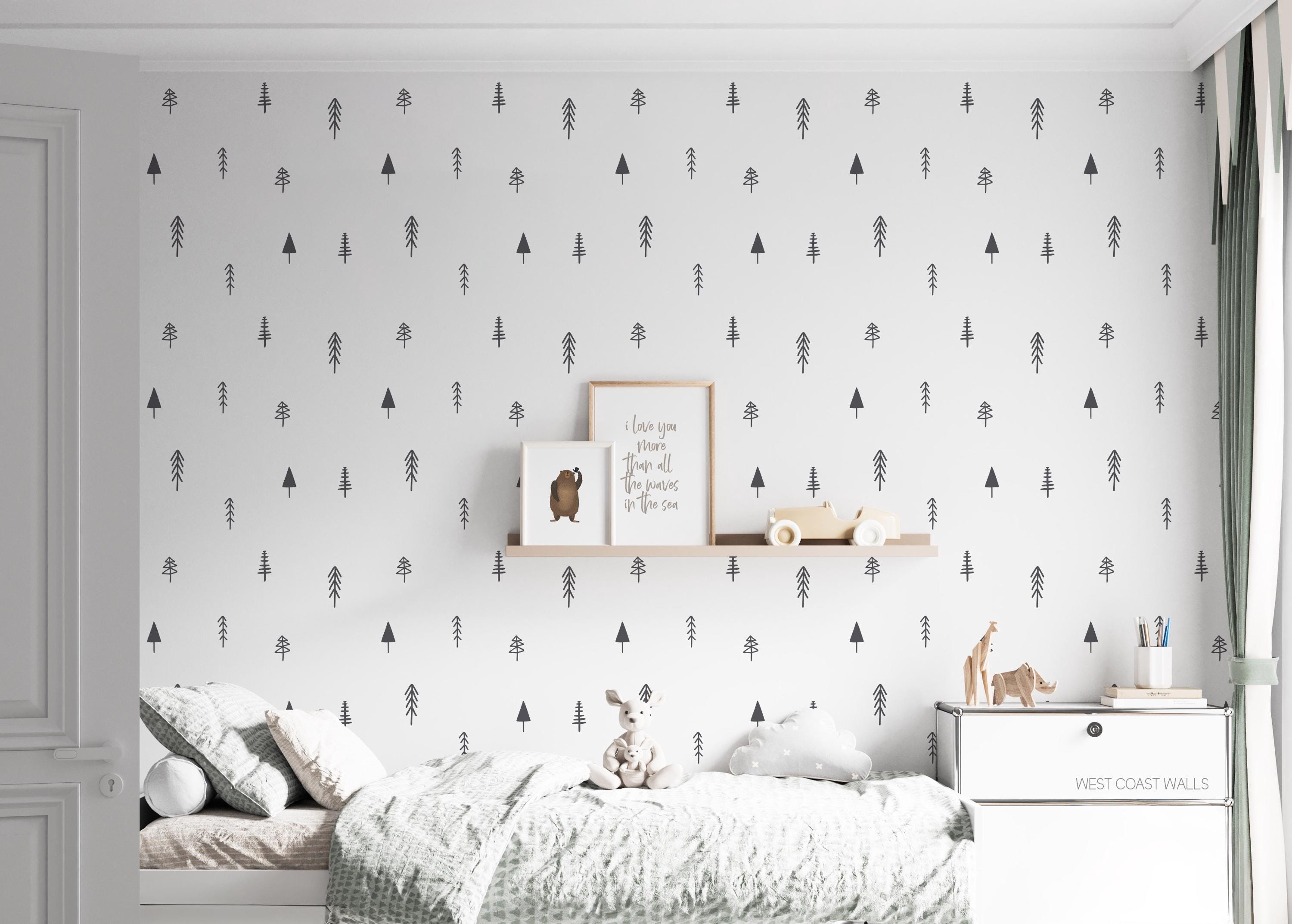 Simple Tree Removable Decals / Forest Decals / Tree Stickers / Forest ...