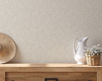 Pretty in Paisley Wallpaper / Alternate Colours Available / Vintage Floral Design / Floral Feature Wall / Hand Drawn Floral