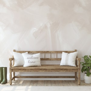 Brush Strokes Wallpaper / Textured Wallpaper / Textured Walls / Accent Wall / Neutral Textured Wall