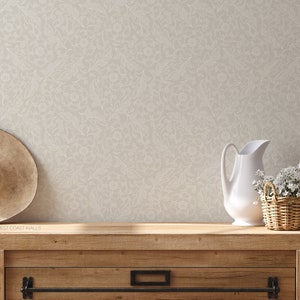 Pretty in Paisley Wallpaper / Alternate Colours Available / Vintage Floral Design / Floral Feature Wall / Hand Drawn Floral