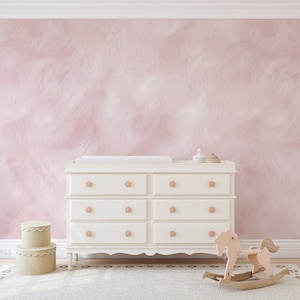 Papier peint rose ombré / papier peint aux couleurs douces / papier peint dégradé / mur rose / décoration chambre d&#39;enfant / papier peint chambre d&#39;enfant