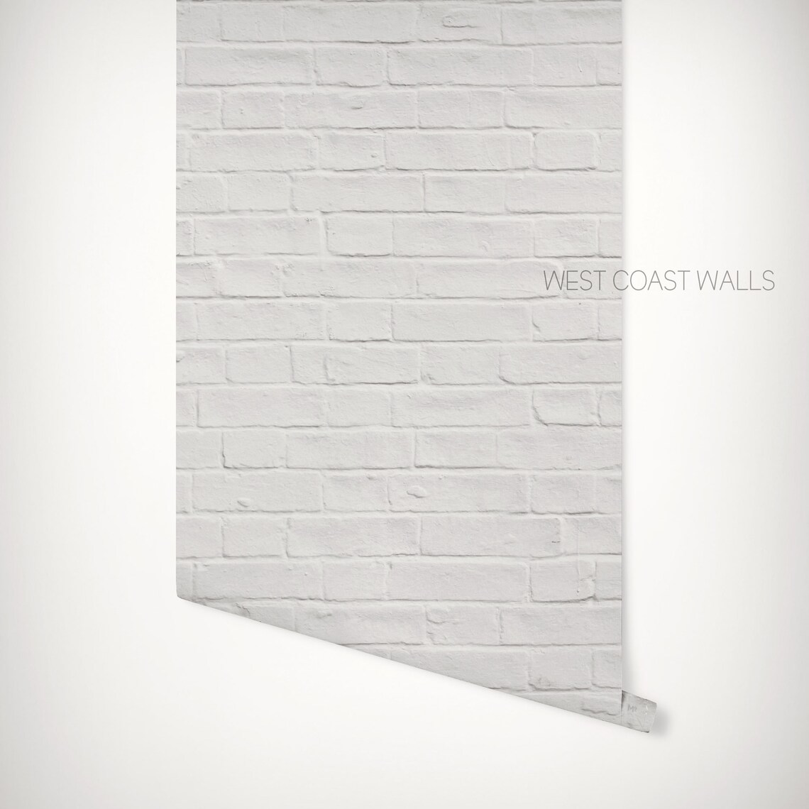 White Brick Removable Wallpaper / White Wash Brick / Brick Etsy