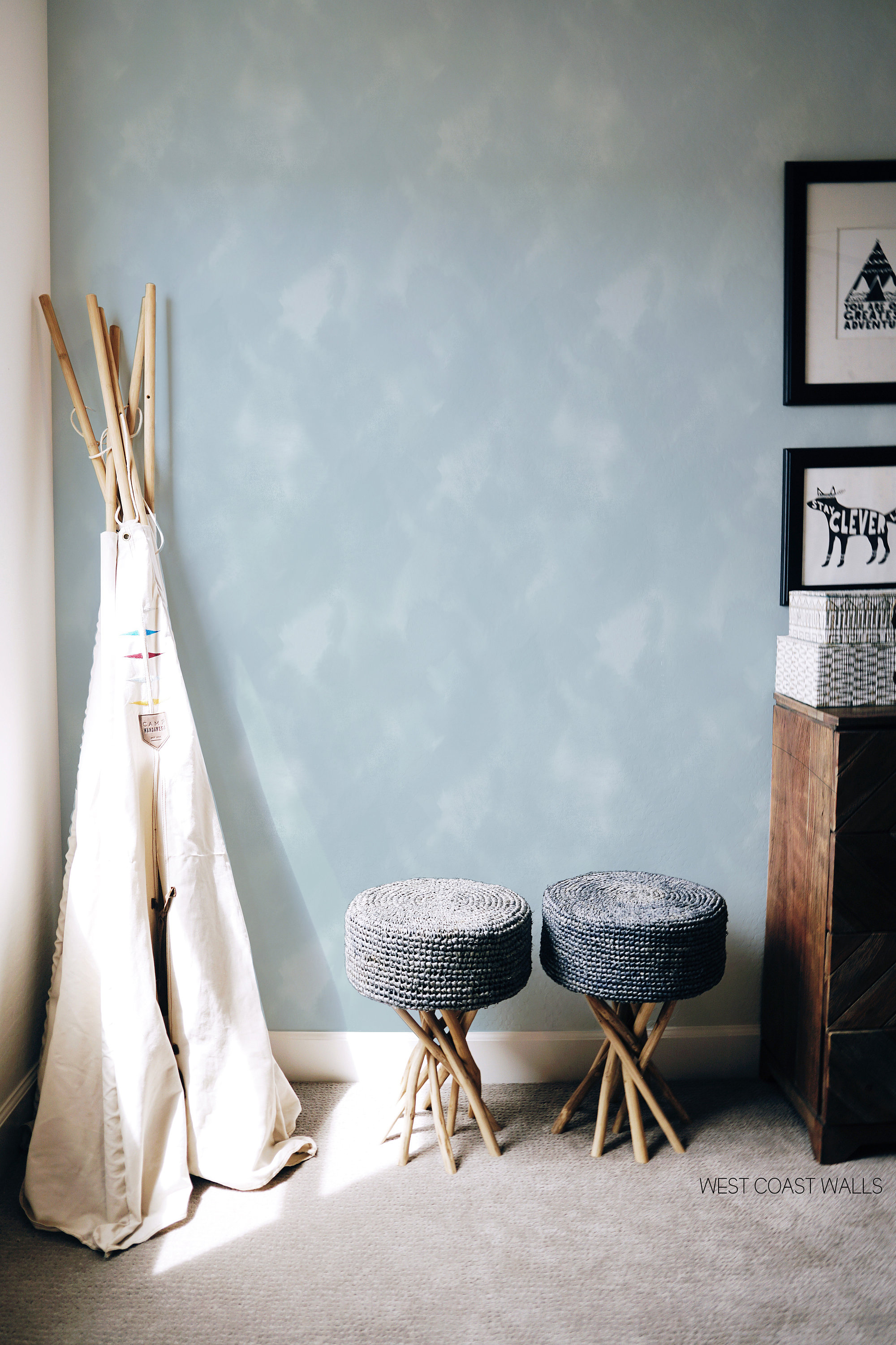 Soft Textured Paint Strokes Wallpaper / Hand Painted Wallpaper Etsy