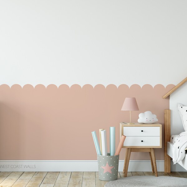 Scallop Wall Decal Etsy