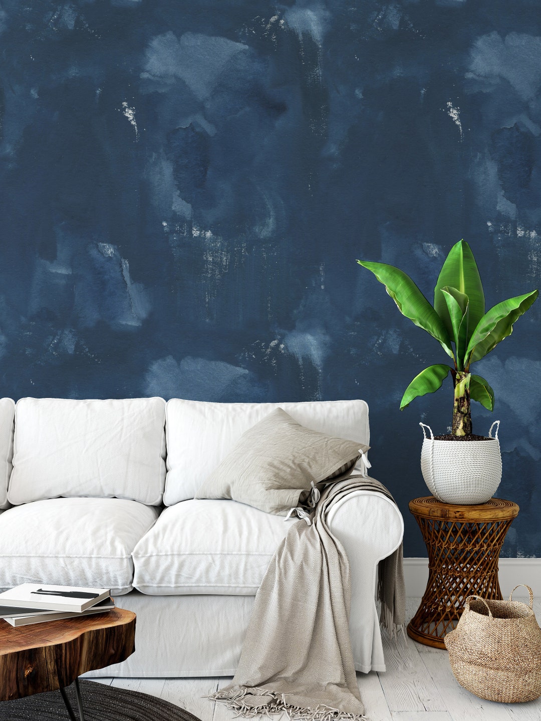 Custom Wallpaper / Removable Wallpaper/ Textured Walls / Etsy
