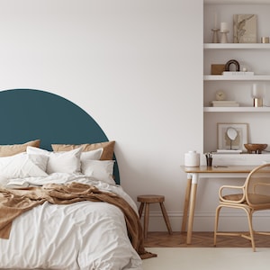 Halbkreis Aufkleber / Halbkreis Boho Aufkleber / abnehmbarer Bogen Aufkleber / Boho Wandtattoo / Bettbogen Wandaufkleber / Boho Kinderzimmer / Küsten Boho