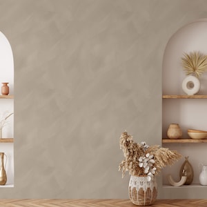 Limewash Style Wallpaper / Textured Wallpaper / Textured Walls / Accent Wall / Neutral Textured Wall / Painted Wallpaper