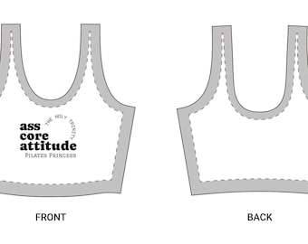 Sujetador deportivo / ropa deportiva para entrenar con logo de Ass Core Attitude.