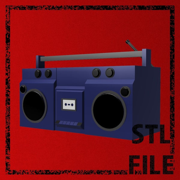 Lethal Company - Boombox / Radio / Speaker - STL FILE ONLY - 3D Print Ready