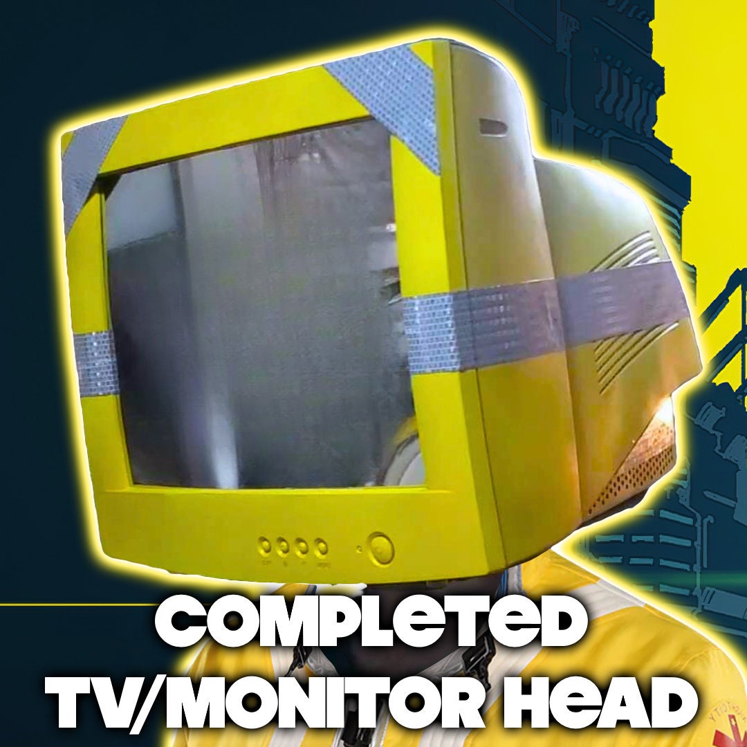 Completed TV Head / Monitor Head Cosplay Objecthead Cosplay Etsy