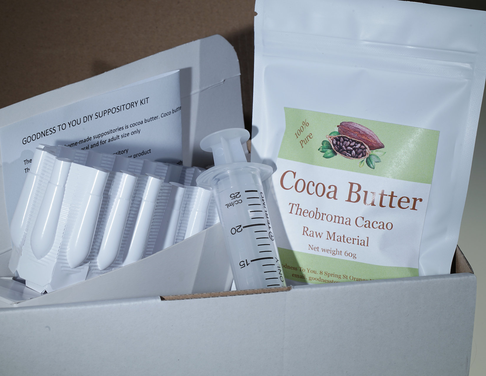 DIY Suppository Kit Supplies for Cocoa Butter Suppository DIY