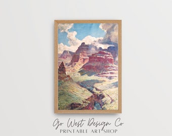 Printable Southwest Wall Art | Vintage Fine Art | Retro Western Print | National Park Print | Farmhouse Decor