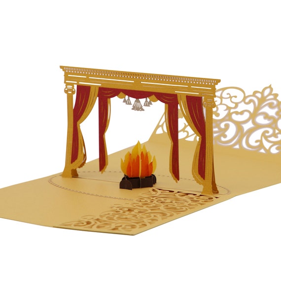 Indian Wedding Invitation Hindu Indian Wedding Pockets Laser Etsy