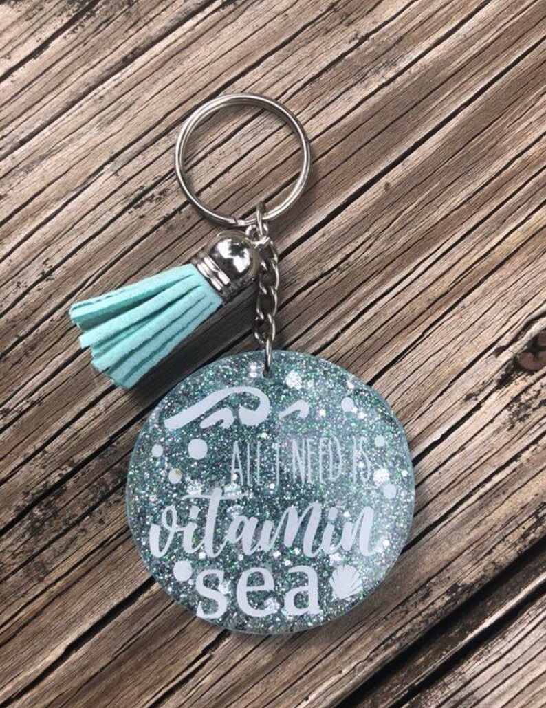 Beach Themed Acrylic Keychains Acrylic Keychain Keychains Etsy