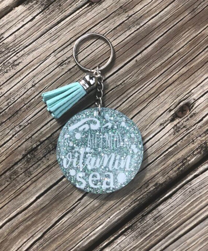 Beach Themed Acrylic Keychains Acrylic Keychain Keychains Etsy