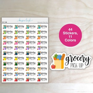 Boodschappenstickers voor planners, notitieboekjes, bullet journals, enz.