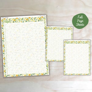 Perpetual Calendar, Notes Page, Blank Page Stickers for 7x9 & A5 Erin Condren Monthly Planners | Full Page Stickers | M-044